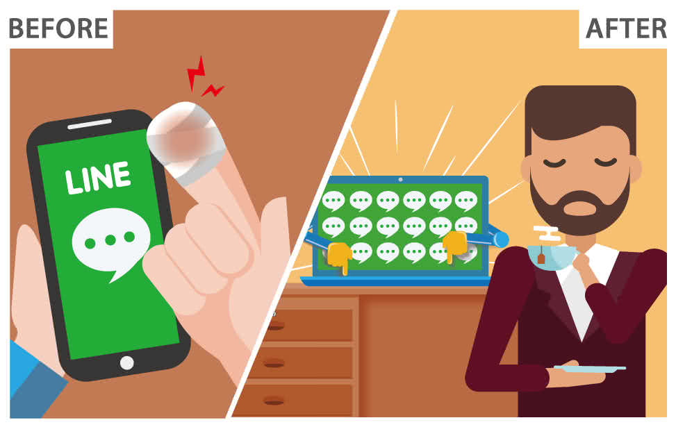 我們提供的免費的LINE自動群發機器人